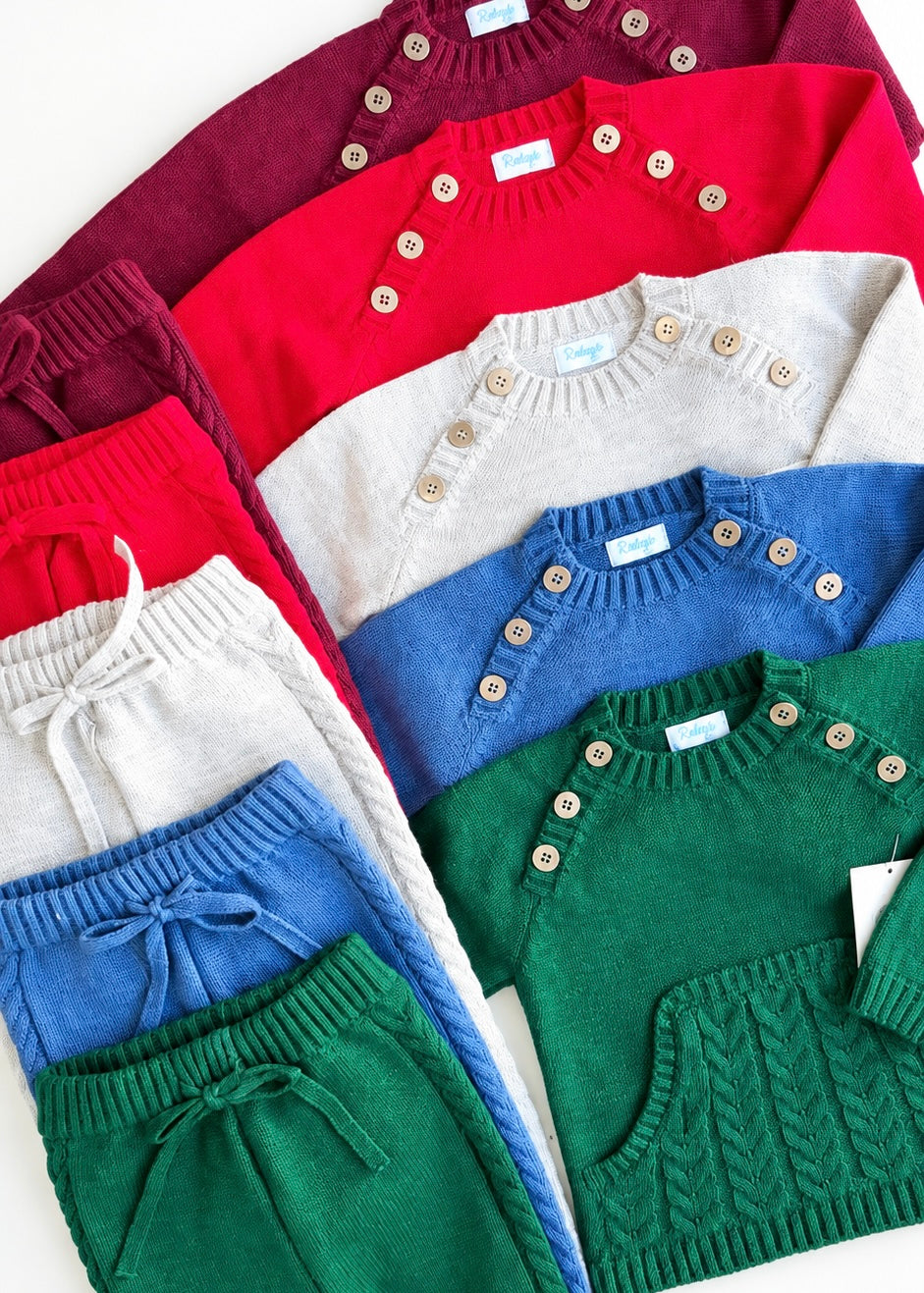 Conjunto niño Rahigo burdeos