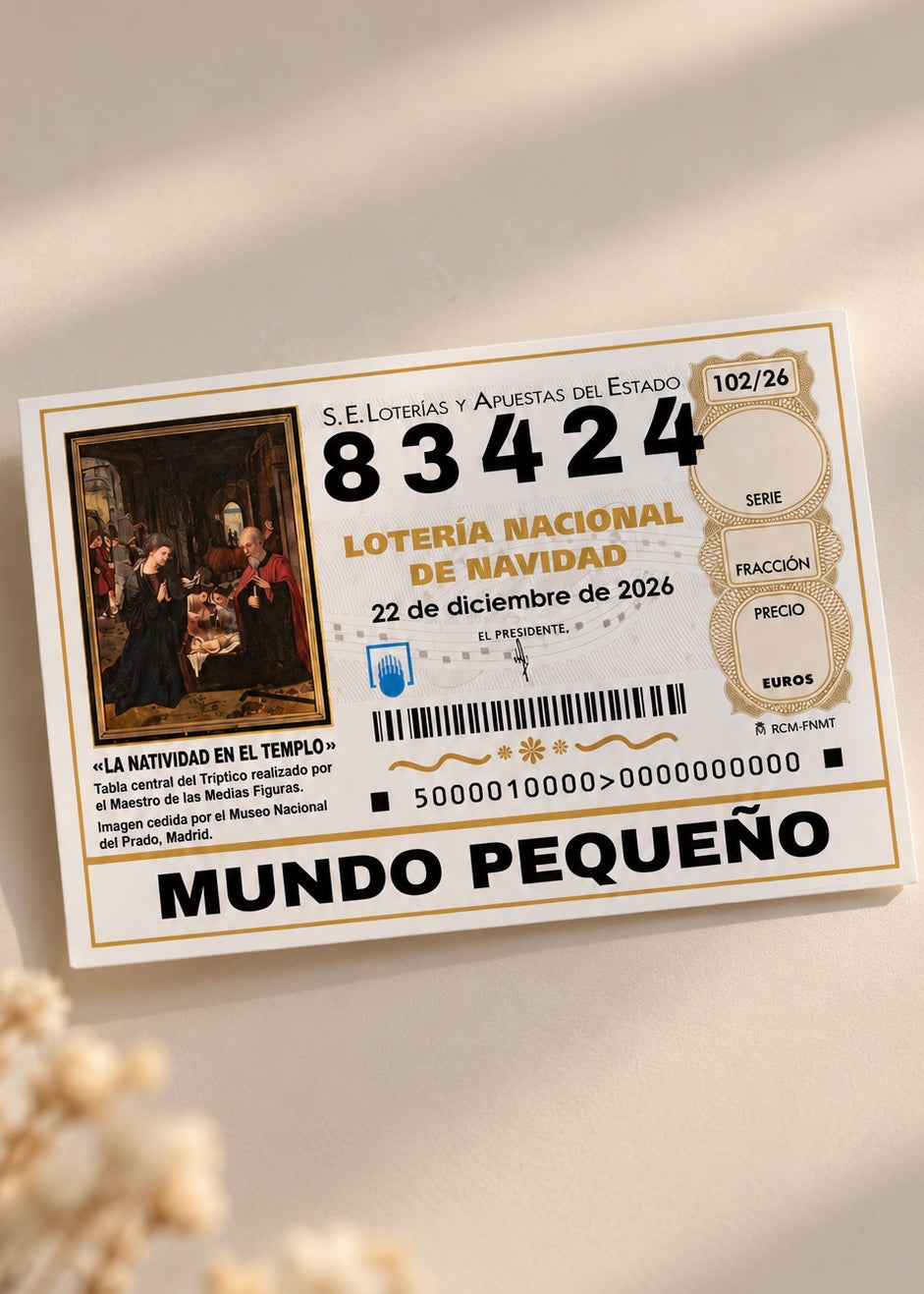 Nuestro décimo de lotería