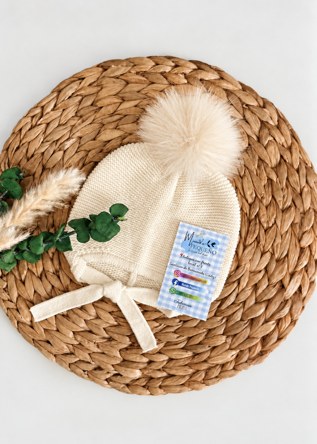 Gorro aviador beige