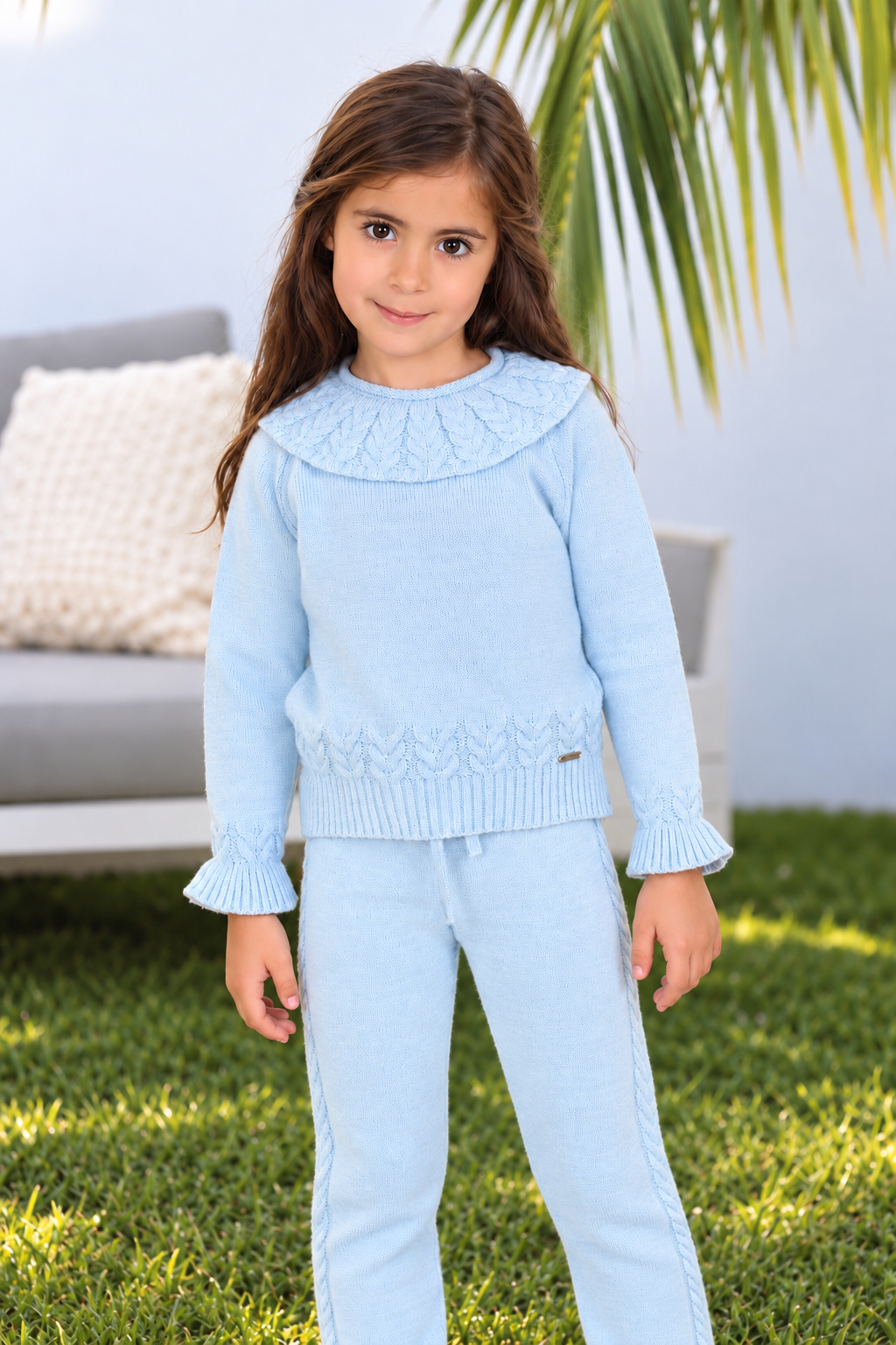 Conjunto niña Rahigo celeste