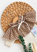 Cuello capita marrón y beige