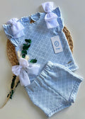 Jersey lazos con short Rahigo celeste