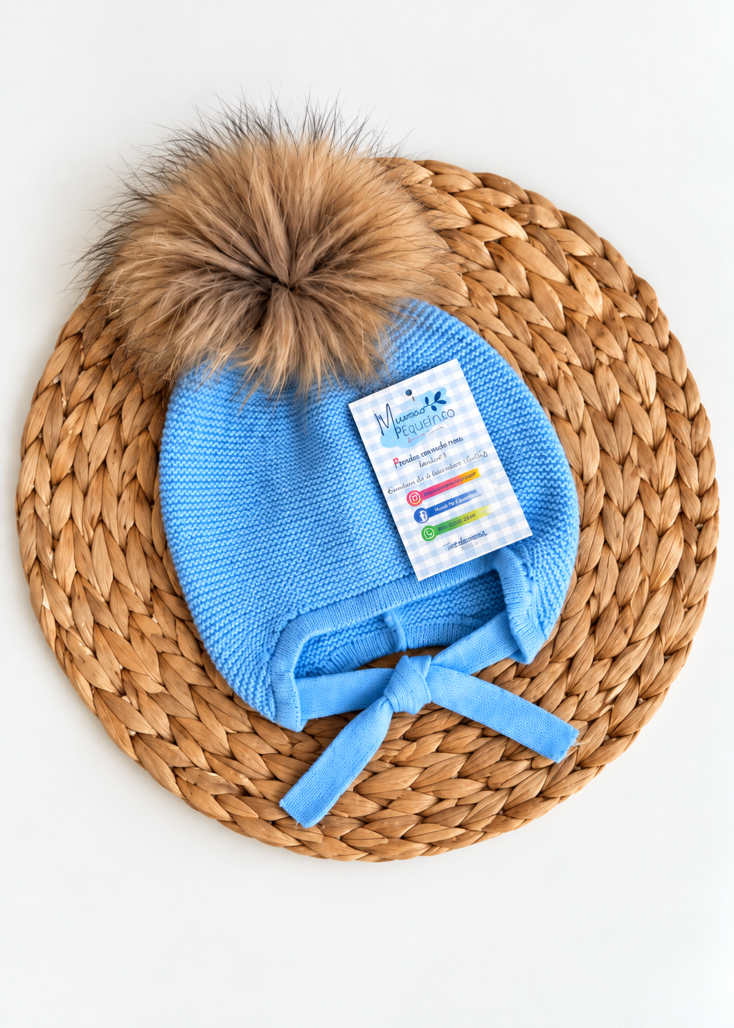 Gorro aviador azul cielo