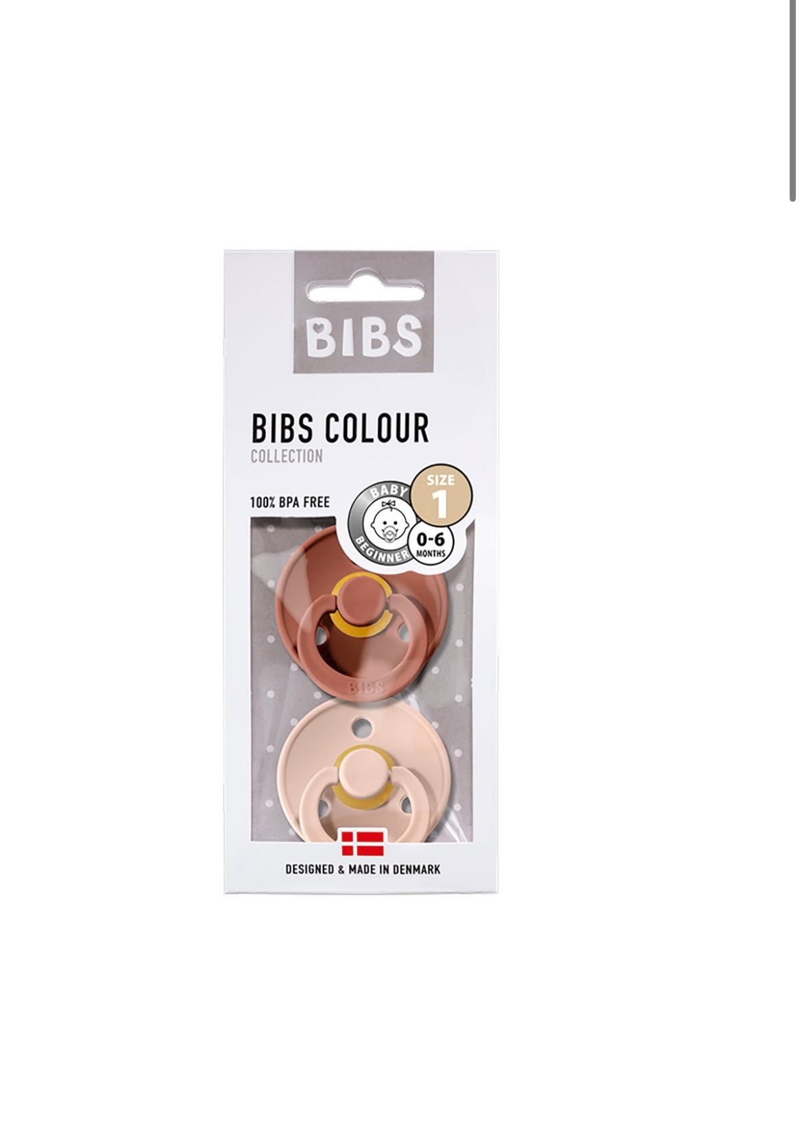 2 Chupetes BIBS Blush/Woodchuck