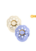 2 Chupetes BIBS Flor Ivory/Hush