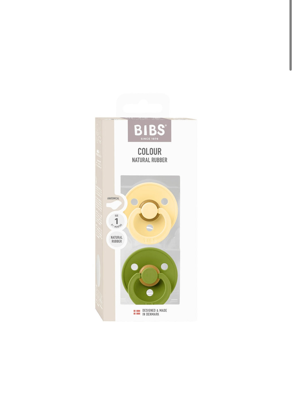 2 Chupetes BIBS Butter/Wasabi