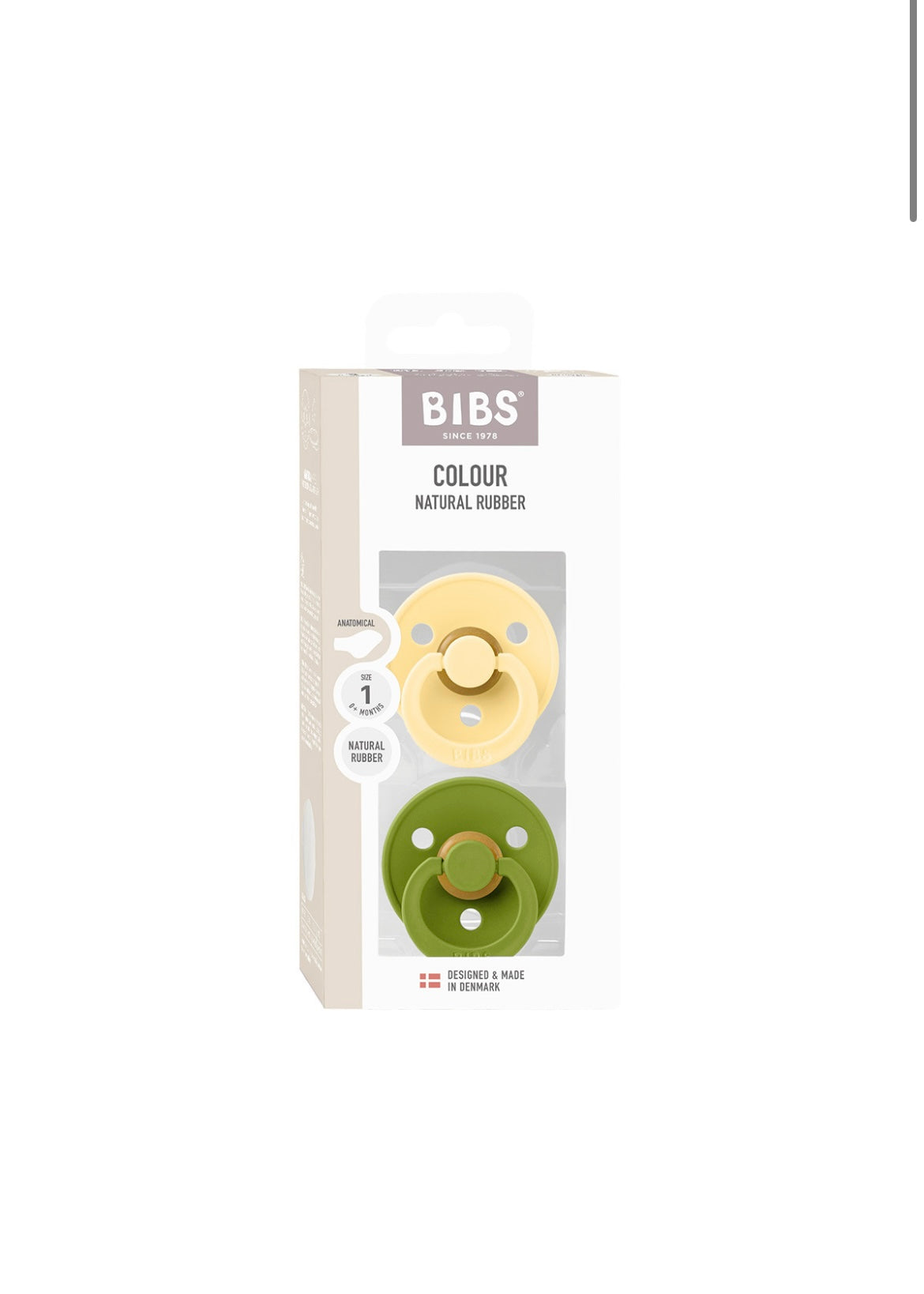 2 Chupetes BIBS Butter/Wasabi