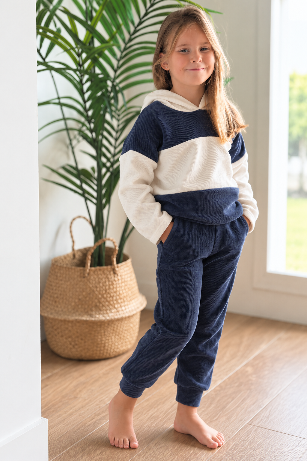 Conjunto Teddy marino
