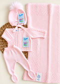Conjunto ochitos rosa bebé