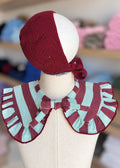 Cuello bobo burdeos y agua
