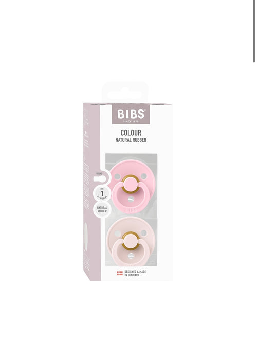 2 Chupetes BIBS Deep Petal/Baby Pink