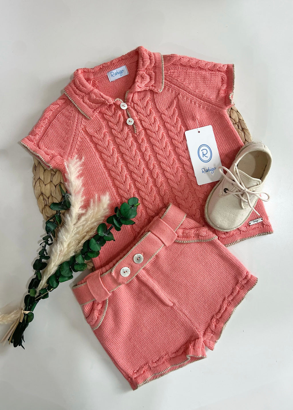 Jersey con bermuda Rahigo coral