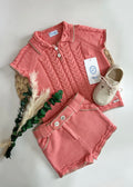 Jersey con bermuda Rahigo coral