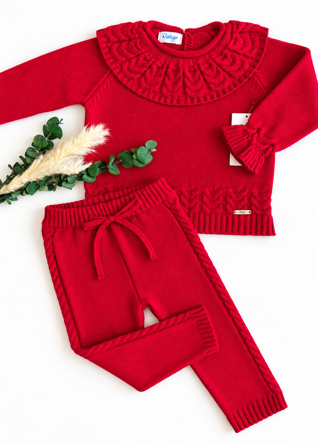 Conjunto niña Rahigo rojo