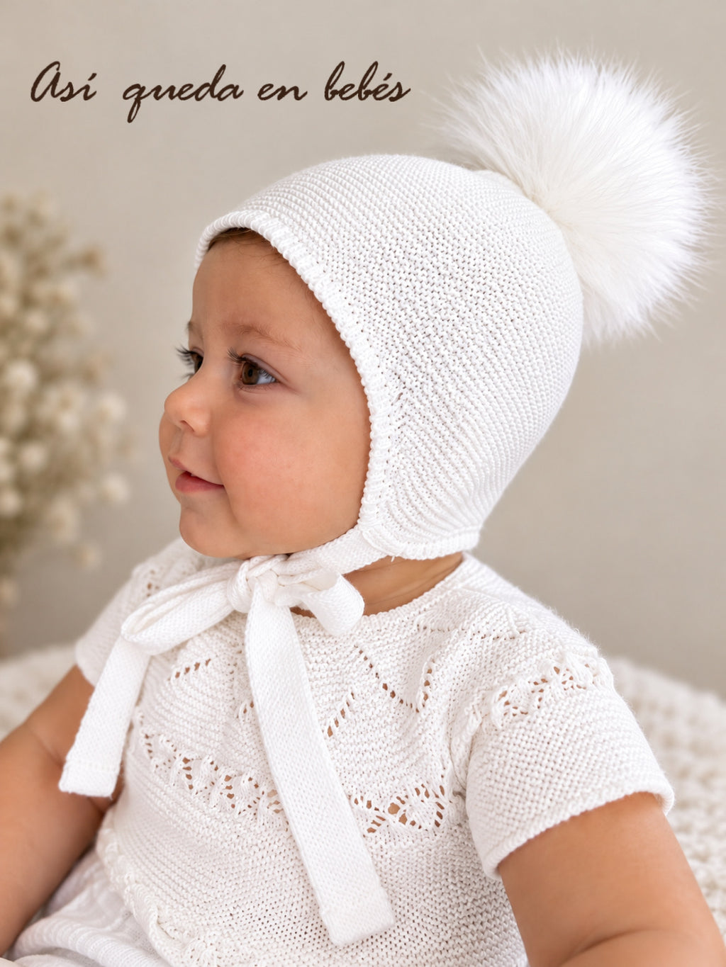 Gorro aviador beige