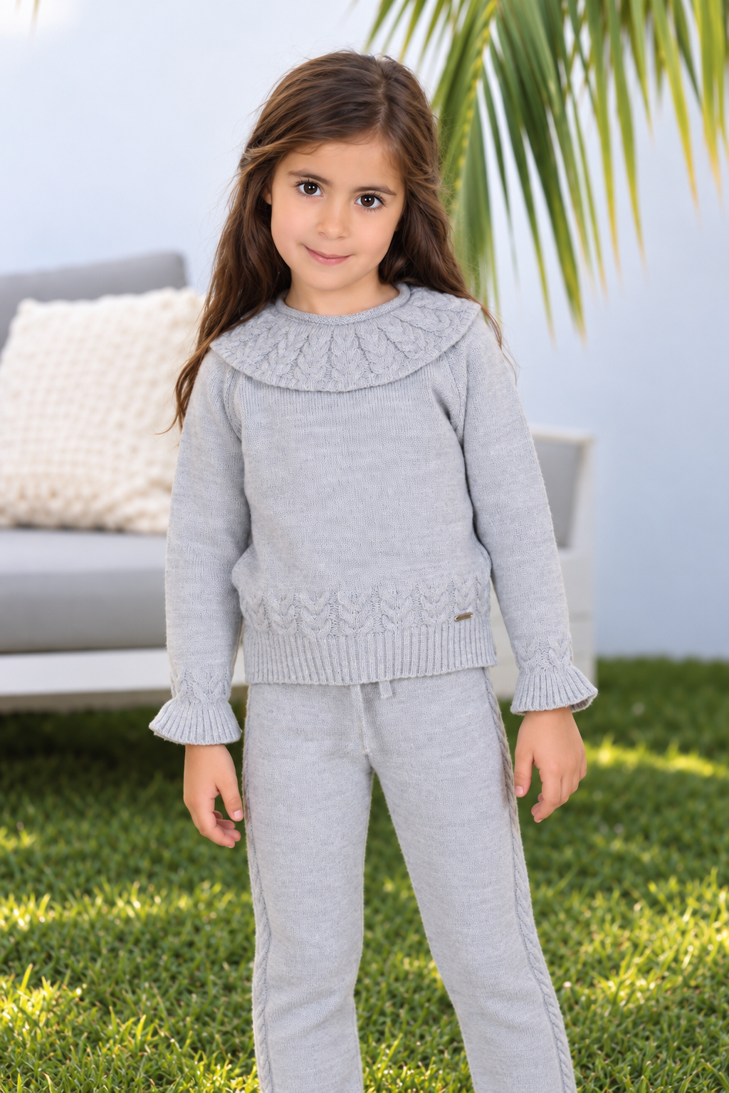 Conjunto niña Rahigo gris