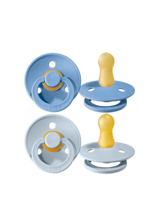 2 Chupetes BIBS azul cielo