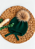 Gorro aviador verde botella