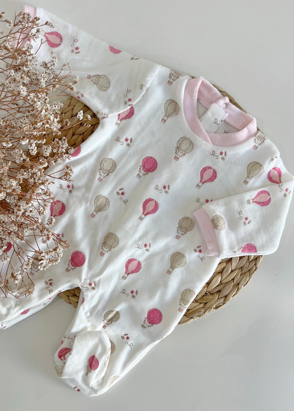 Pijama globos rosa