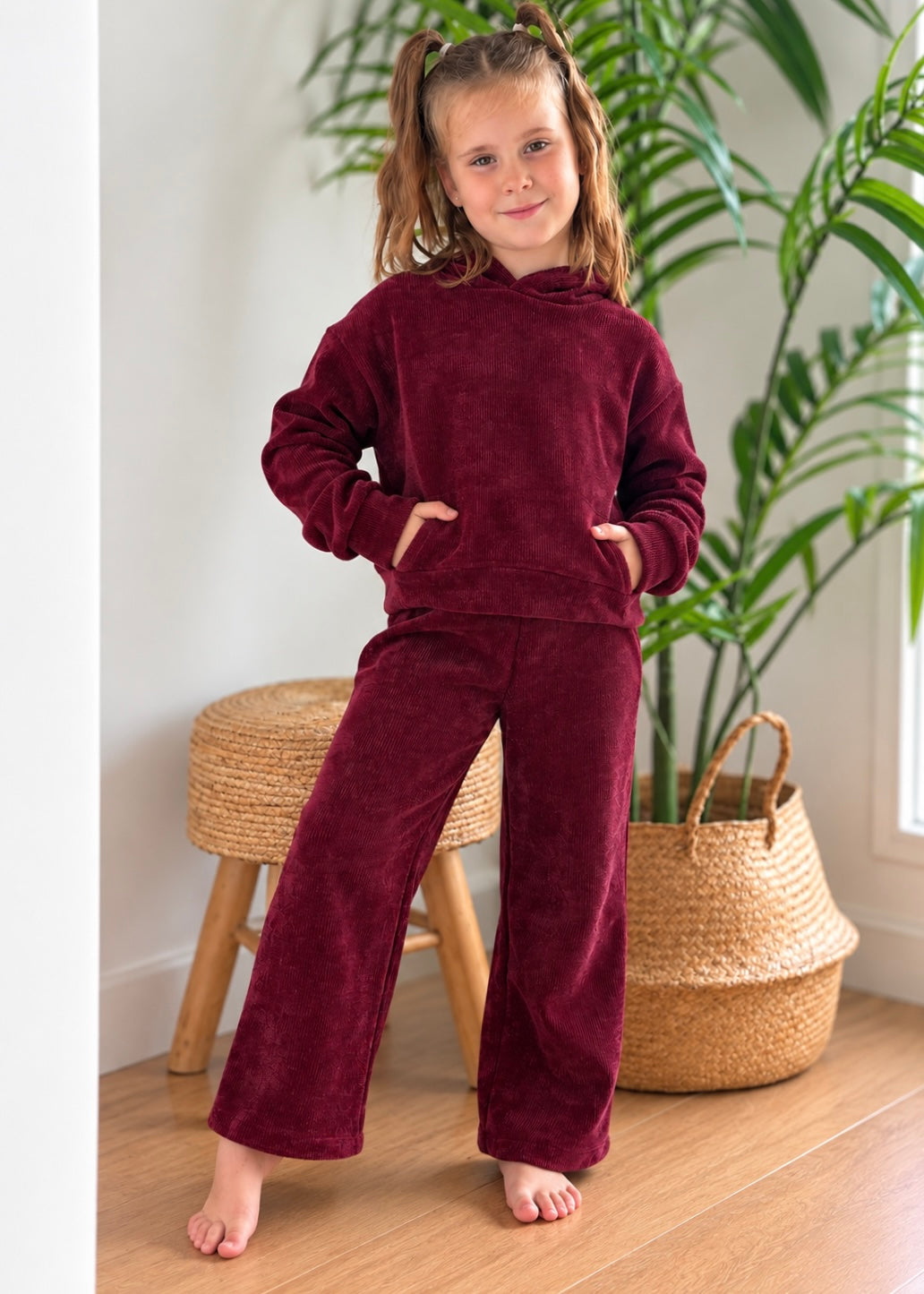 Conjunto Cozy burdeos