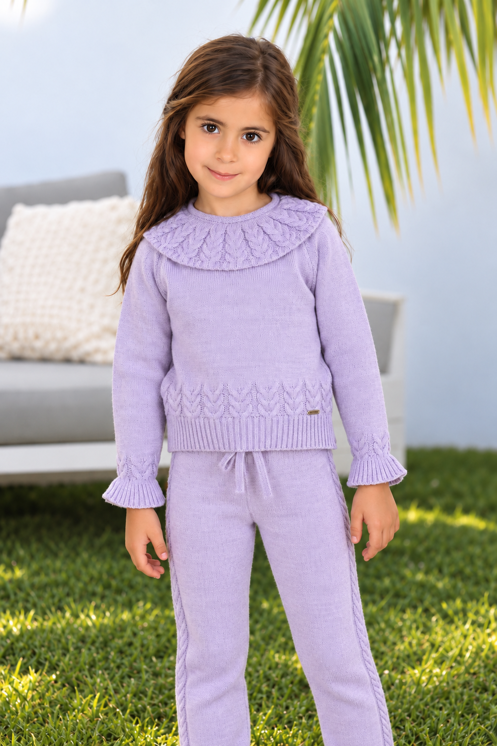 Conjunto niña Rahigo malva