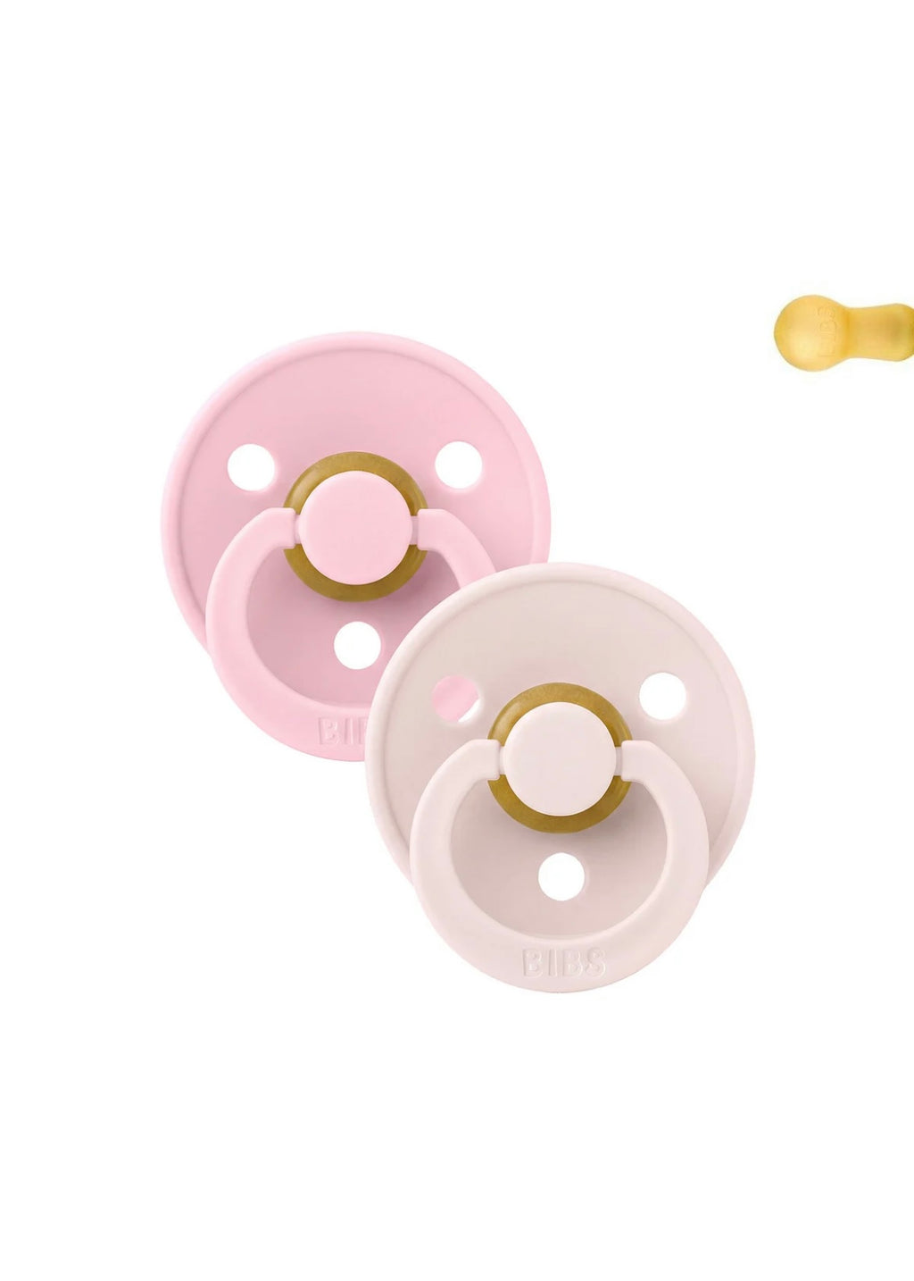 2 Chupetes BIBS Deep Petal/Baby Pink