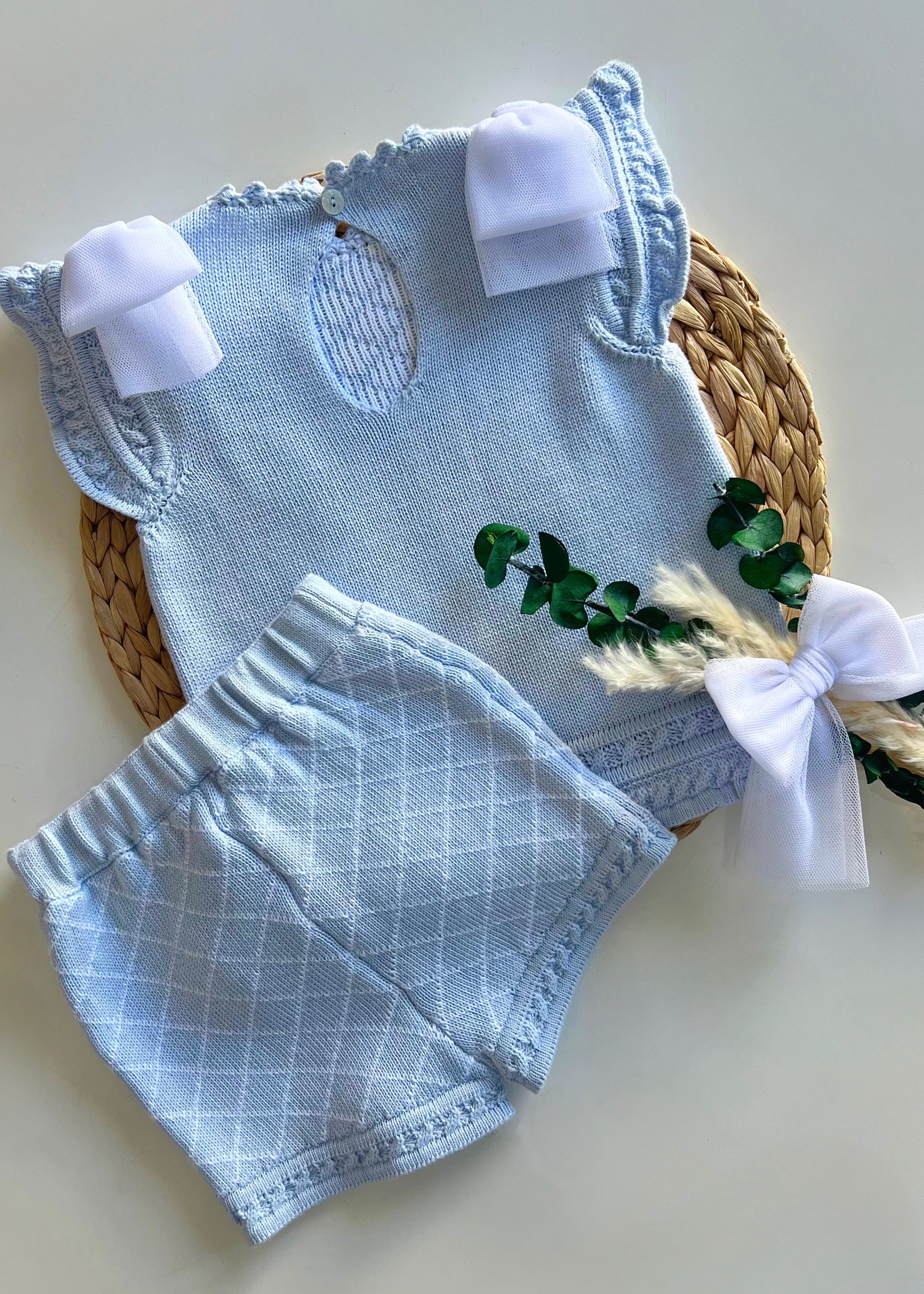 Jersey lazos con short Rahigo celeste