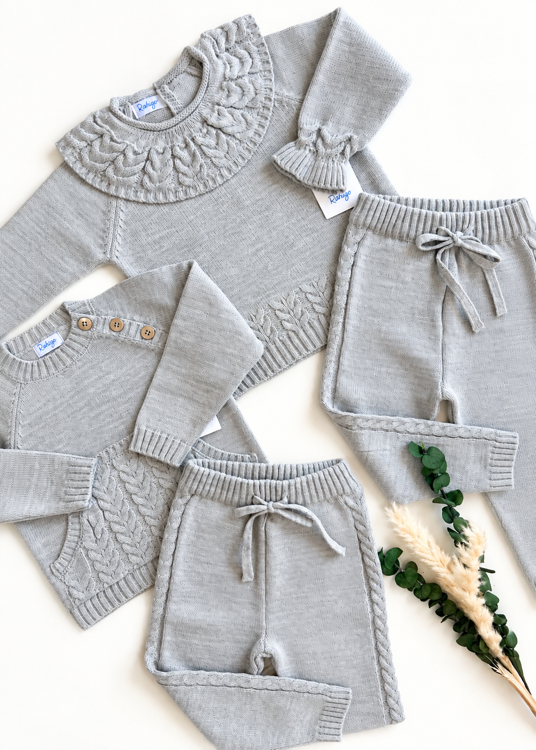 Conjunto niña Rahigo gris