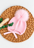 Gorro aviador rosa bebé