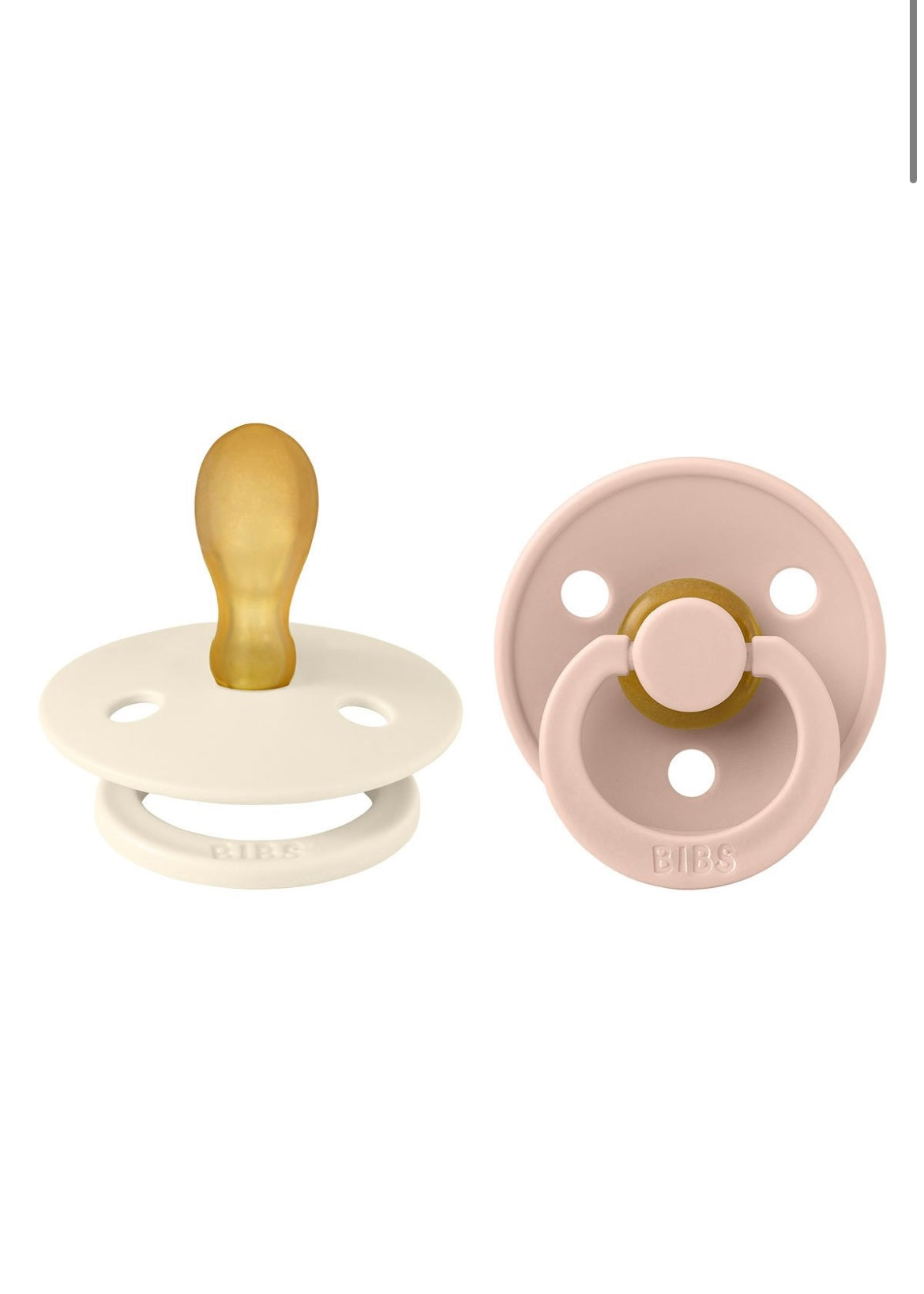 2 Chupetes BIBS Ivory/Blush