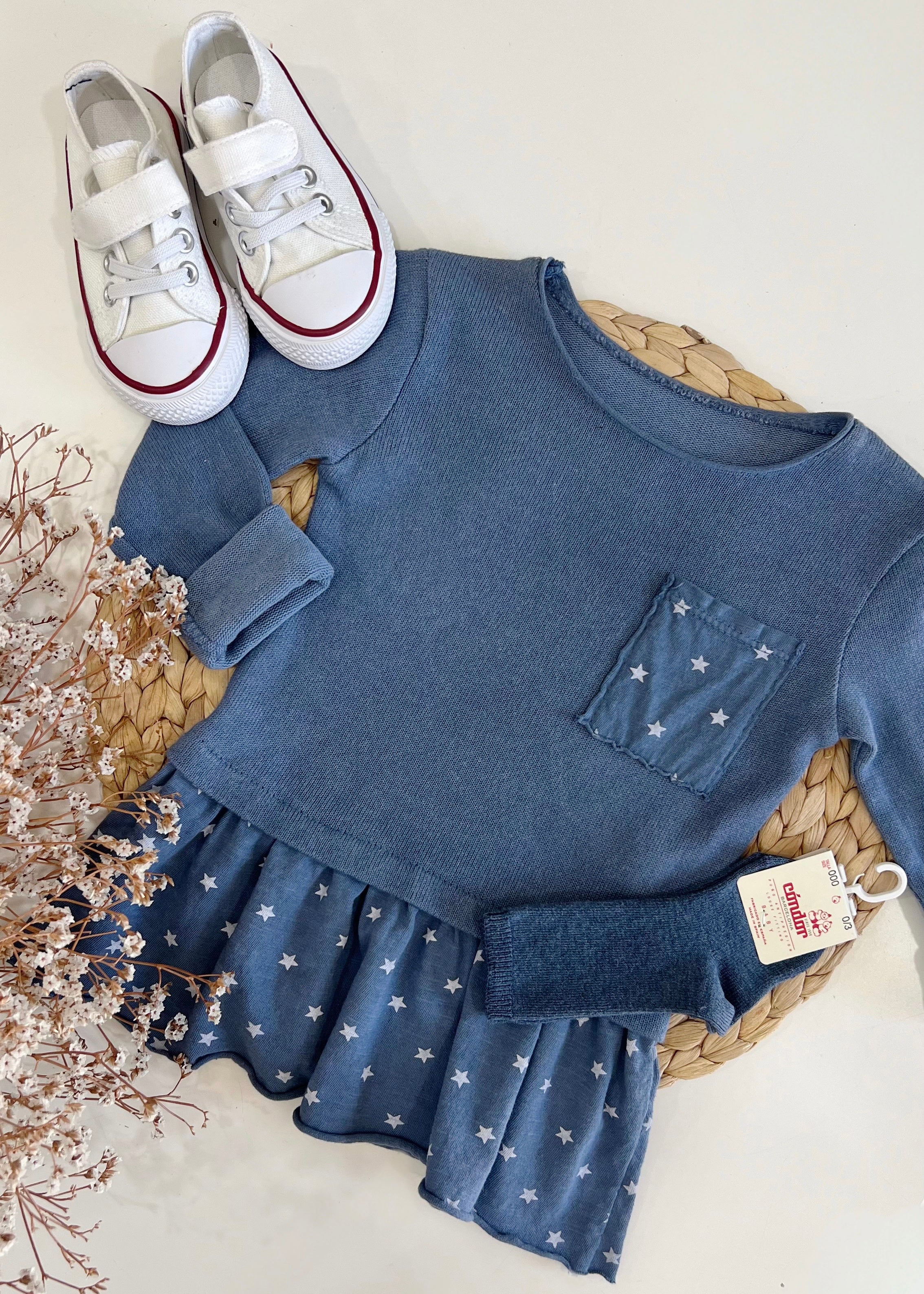 Vestido estrellas azul