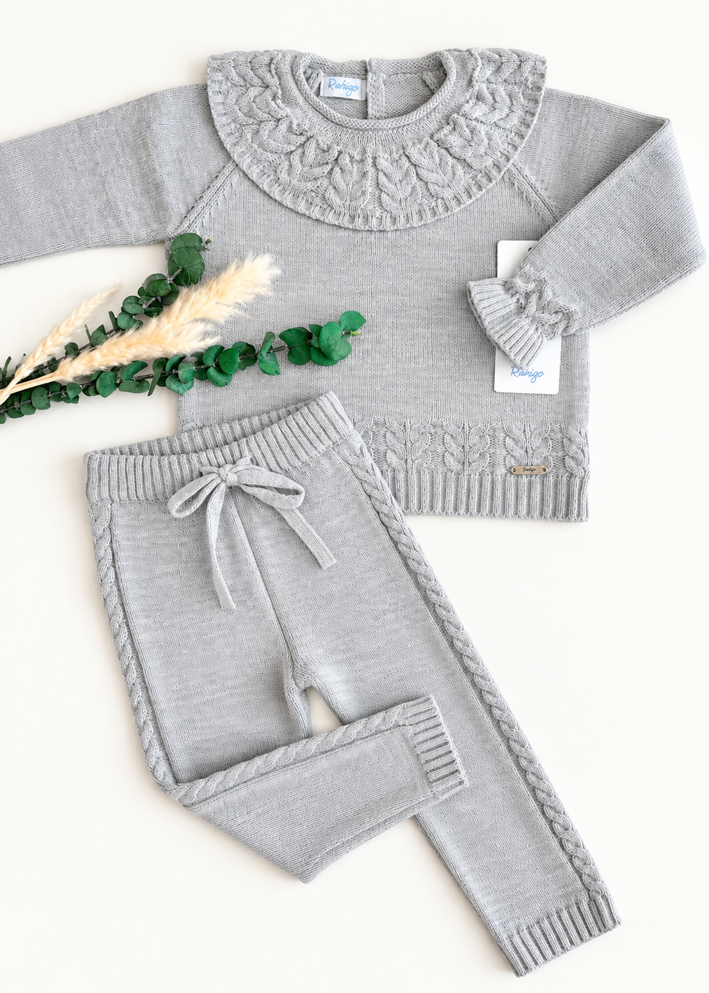 Conjunto niña Rahigo gris